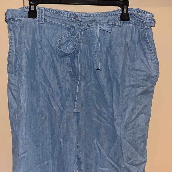 JM Collection womens size 16 cotton combo loose long capris - Picture 2 of 7